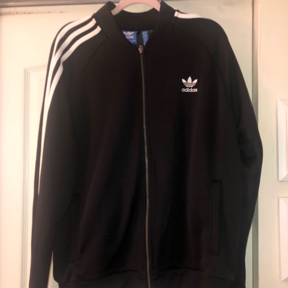 Black Classic Adidas Track Jacket